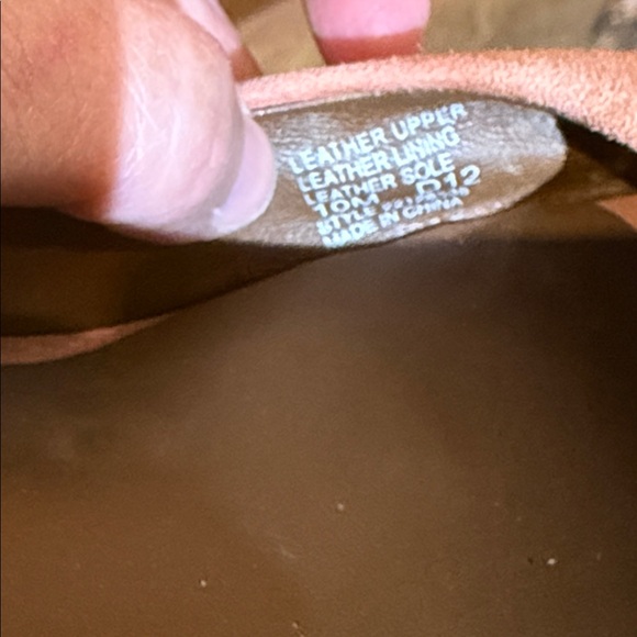 Tory Burch “Georgiana” Open Toe Pumps in Peach Suede – Size 10M - Picture 8 of 9